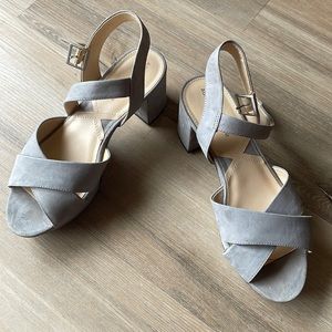 Blue Platform Sandals